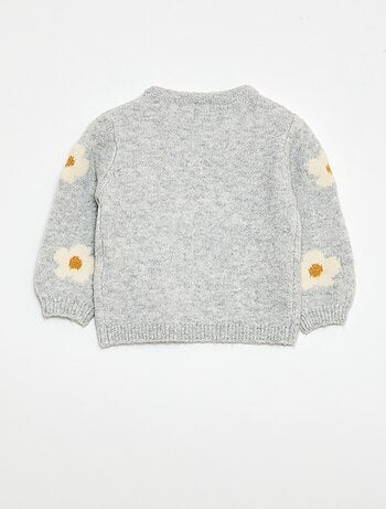 Pull en maille à motif fantaisie