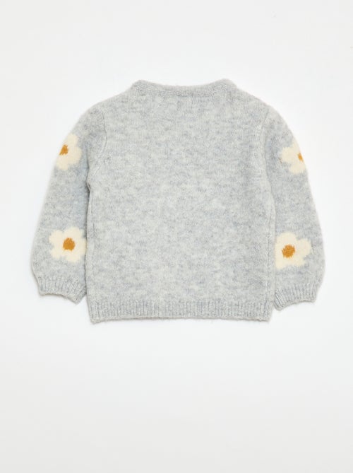 Pull en maille à motif fantaisie - Kiabi