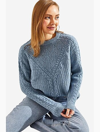 Pull en maille à motifs lucci