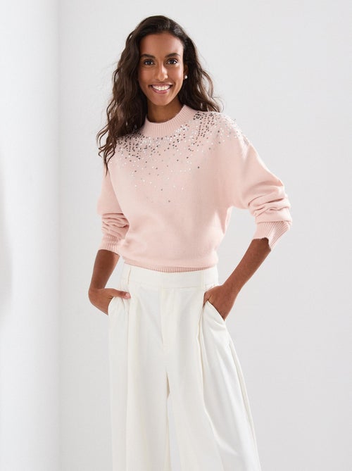 Pull en maille à paillettes, MO Fashion - Kiabi