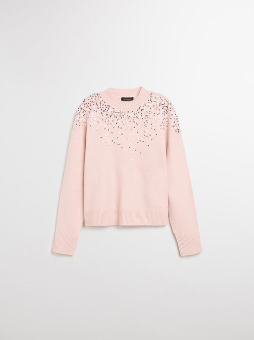 Pull en maille à paillettes, MO Fashion - Kiabi