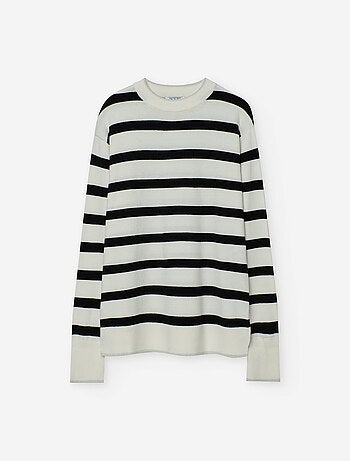 Pull en maille à rayures