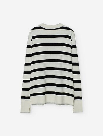Pull en maille à rayures
