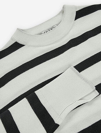 Pull en maille à rayures