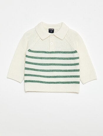 Pull en maille à rayures