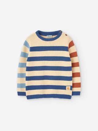 Pull en Maille à Rayures
