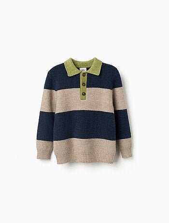 Pull en maille à rayures