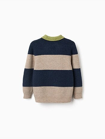 Pull en maille à rayures