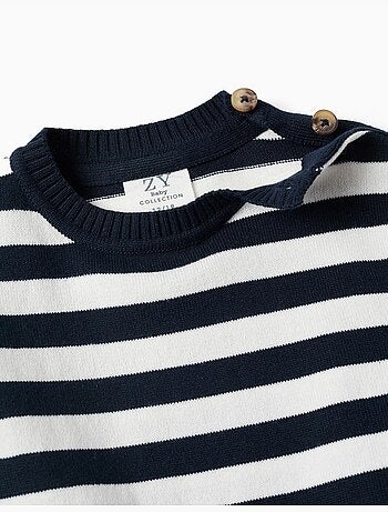 Pull en maille à rayures