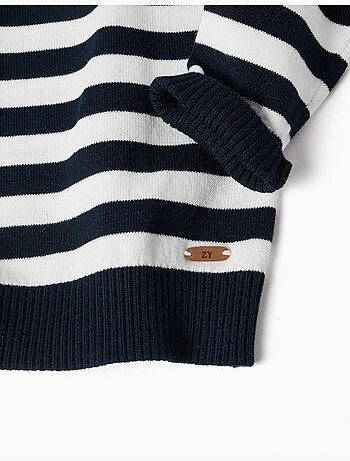 Pull en maille à rayures