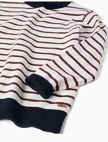 Pull en maille à rayures
