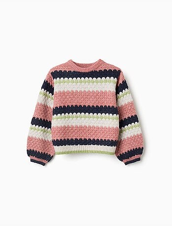 Pull en maille à rayures