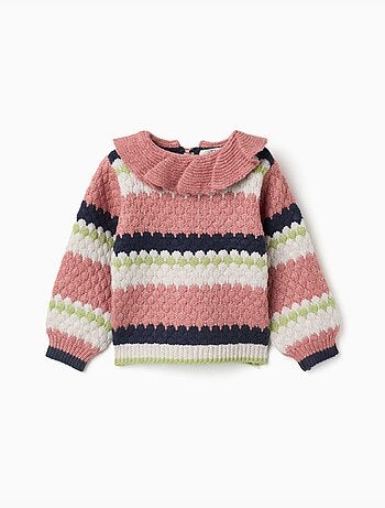 Pull en maille à rayures