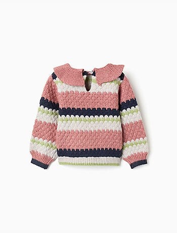Pull en maille à rayures