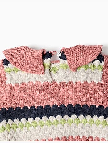 Pull en maille à rayures