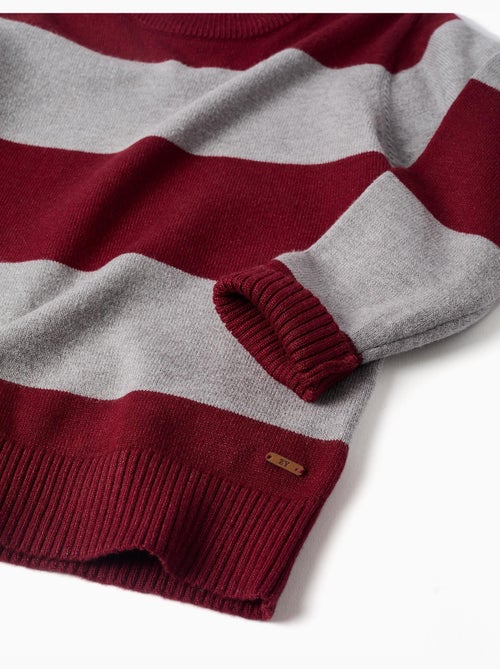 Pull en maille à rayures - Kiabi