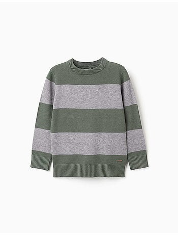 Pull en maille à rayures