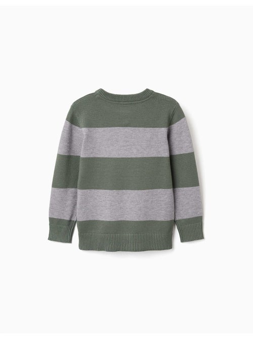 Pull en maille à rayures - Kiabi