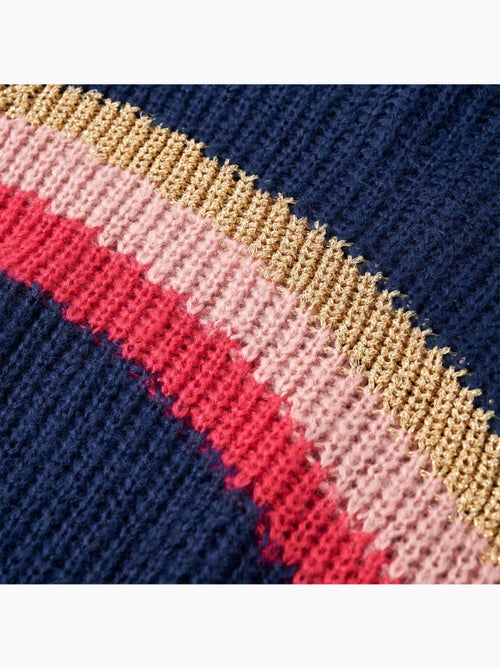 Pull en maille acrylique col rond à côtes ondulées - vidaxl - Kiabi Pull en maille acrylique col rond à côtes ondulées - vidaxl - Kiabi