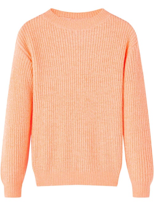Pull en maille acrylique fluo à encolure ronde manches longues - vidaxl - Kiabi Pull en maille acrylique fluo à encolure ronde manches longues - vidaxl - Kiabi