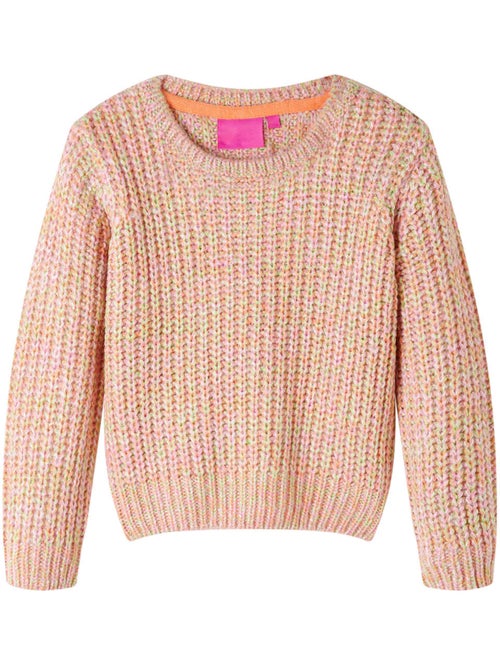 Pull en maille acrylique pâle col rond manches longues - vidaxl - Kiabi Pull en maille acrylique pâle col rond manches longues - vidaxl - Kiabi