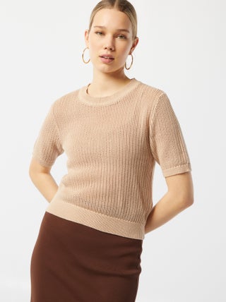 Pull en maille ajourée