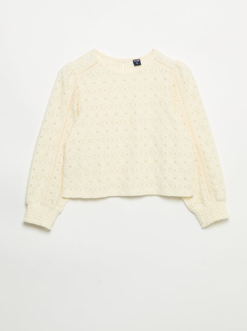 Pull en maille ajourée - Kiabi Pull en maille ajourée - Kiabi