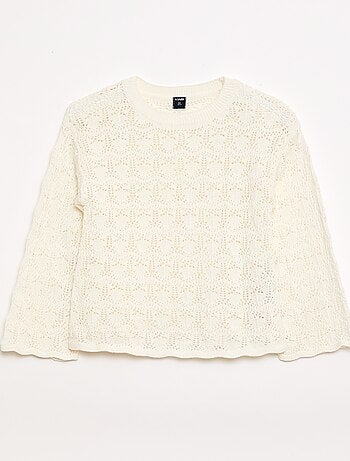 Pull en maille ajourée