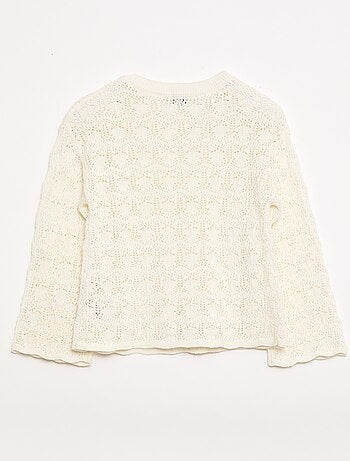 Pull en maille ajourée