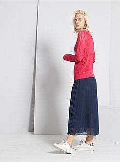 Pull en maille ajourée - Kiabi