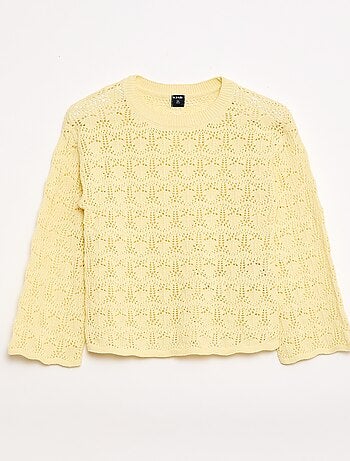 Pull en maille ajourée