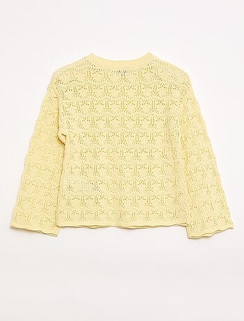 Pull en maille ajourée
