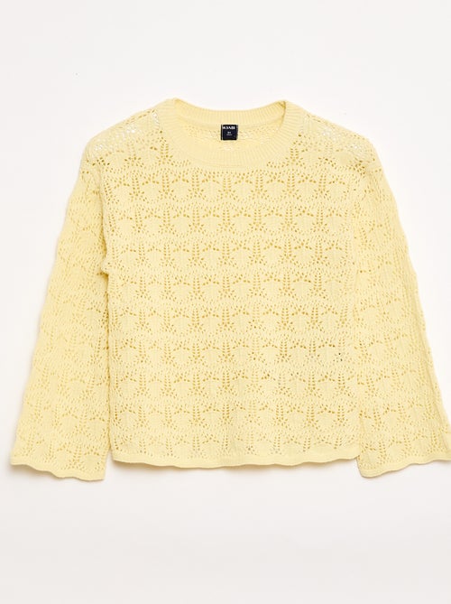 Pull en maille ajourée - Kiabi