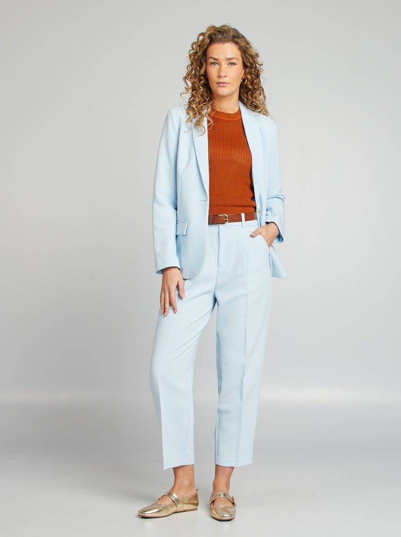 Pull en maille ajourée Orange - Kiabi