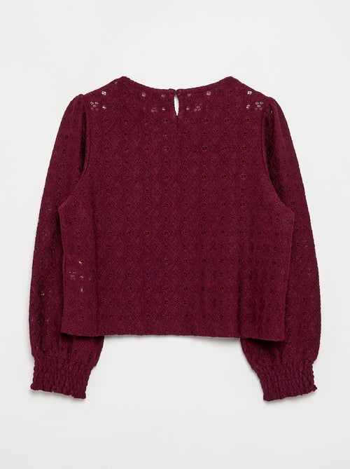 Pull en maille ajourée - Kiabi