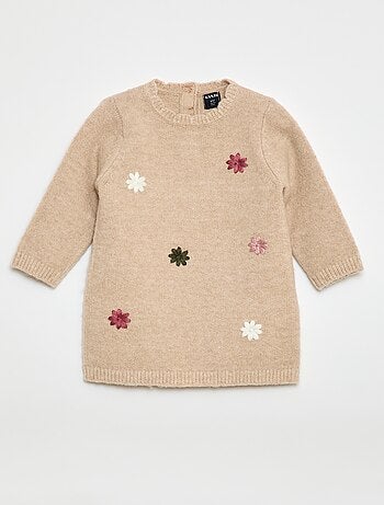 Pull en maille avec animation jacquard