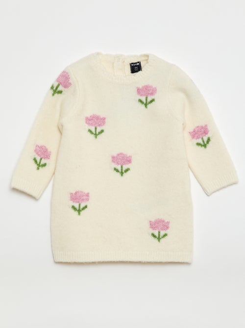 Pull en maille avec animation jacquard - Kiabi