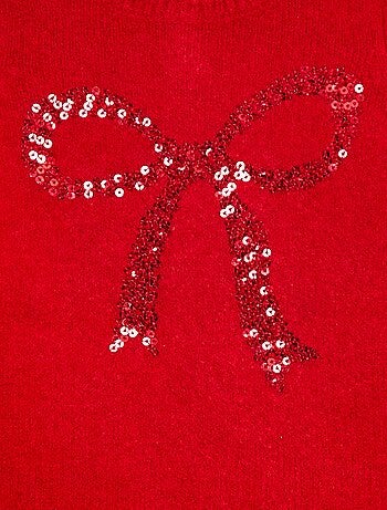 Pull en maille avec animation jacquard