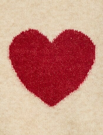 Pull en maille avec broderies