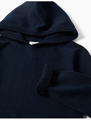 Pull en maille avec capuche B&S