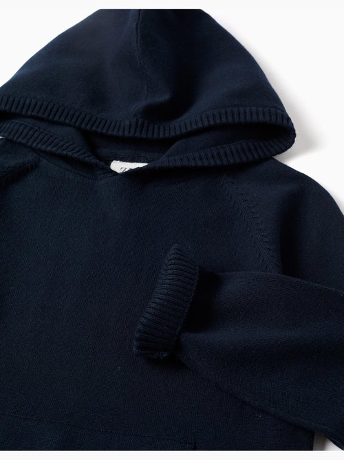 Pull en maille avec capuche B&S - Kiabi