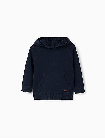 Pull en maille avec capuche B&S