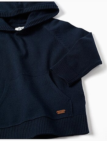 Pull en maille avec capuche B&S