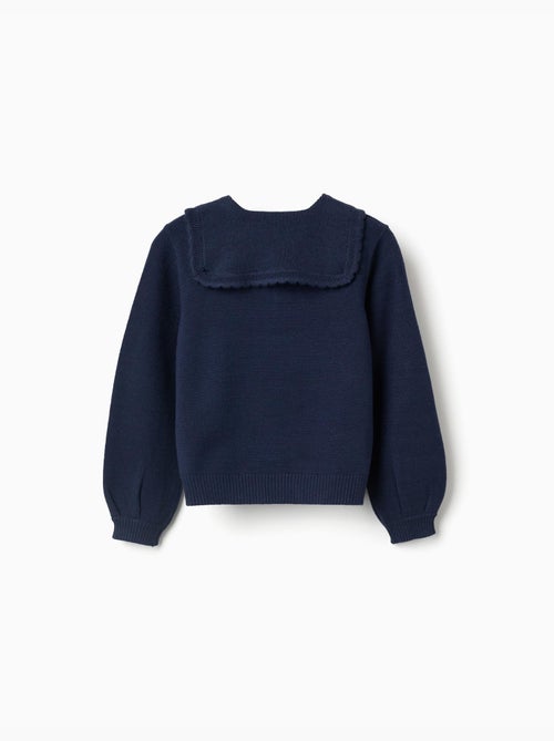 Pull en maille avec col à festons - Kiabi Pull en maille avec col à festons - Kiabi