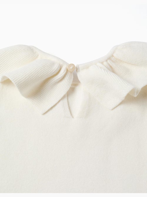 Pull en maille avec col à volants - Kiabi Pull en maille avec col à volants - Kiabi