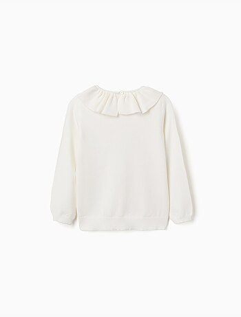 Pull en maille avec col à volants