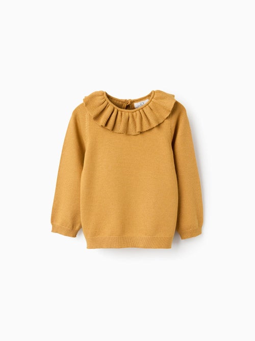 Pull en Maille avec Col à Volants - Kiabi