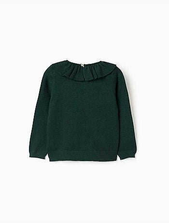 Pull en maille avec col à volants