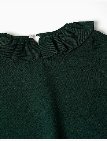 Pull en maille avec col à volants