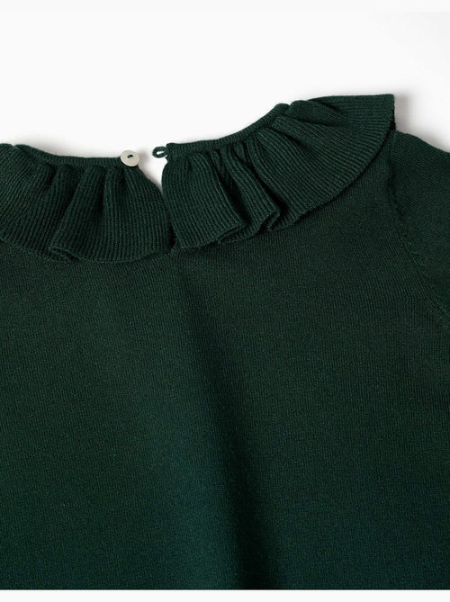 Pull en maille avec col à volants - Kiabi Pull en maille avec col à volants - Kiabi